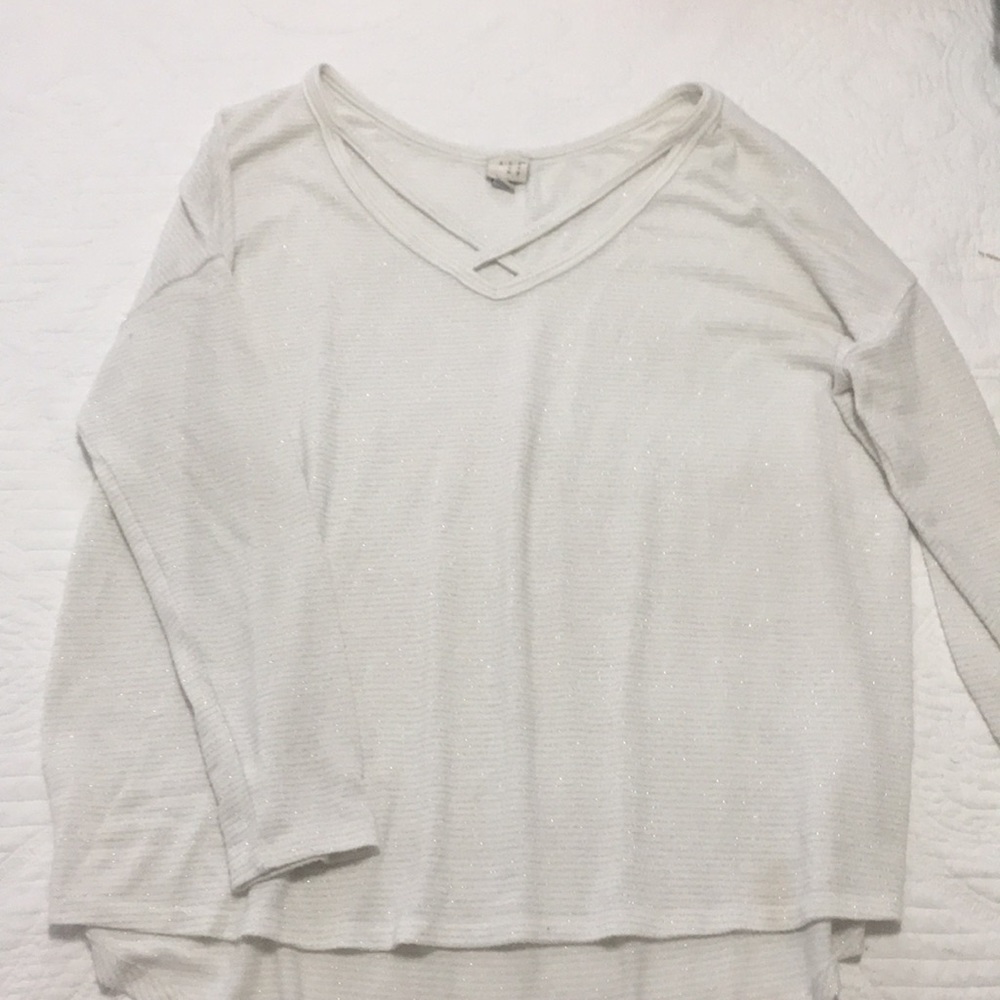 Target long sleeve high low top
